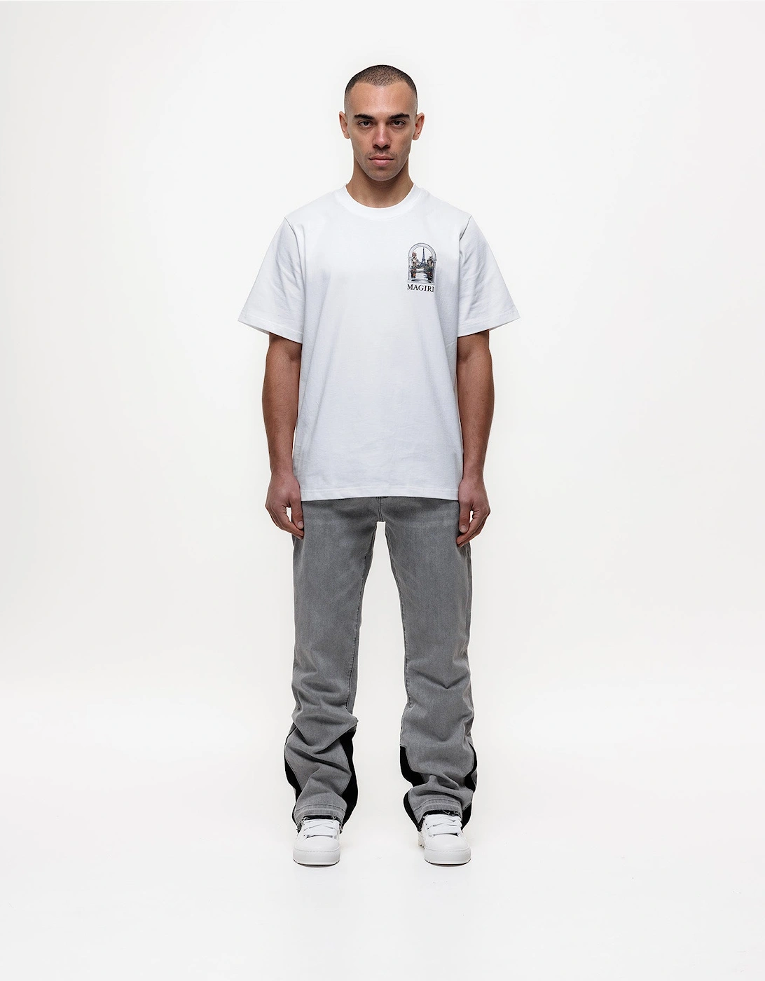 Pierre Flared Jeans in Grey