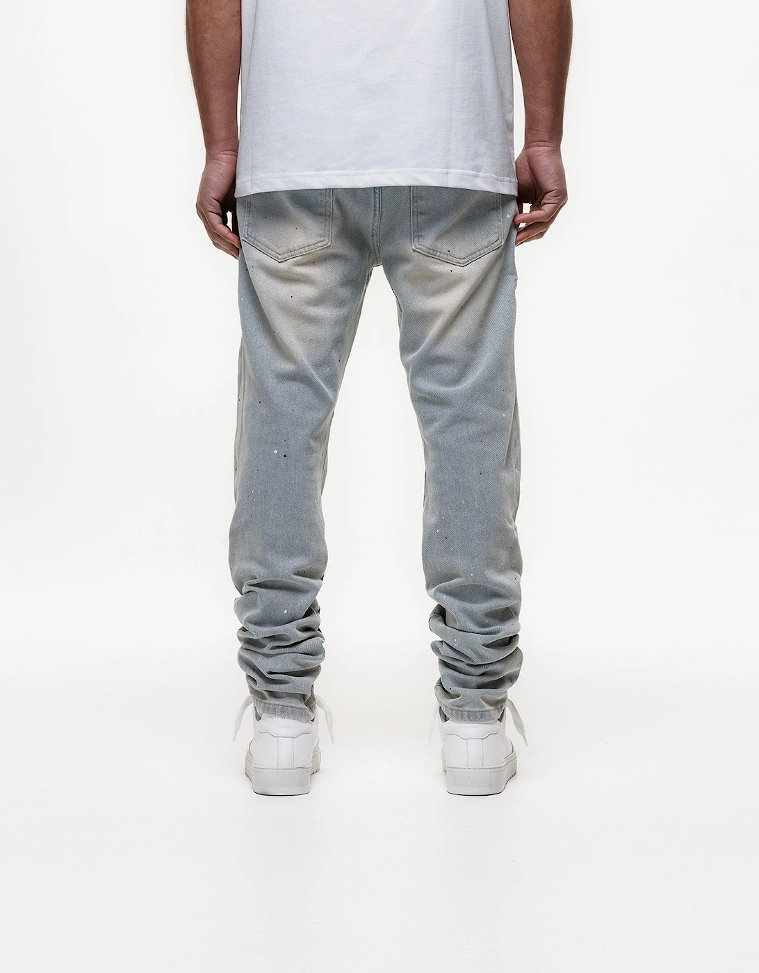 Indigo Ripped Slim Jeans in Blue