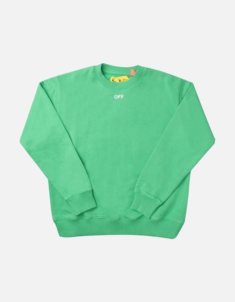 Juniors Off Stamp Plain Crewneck Sweatshirt