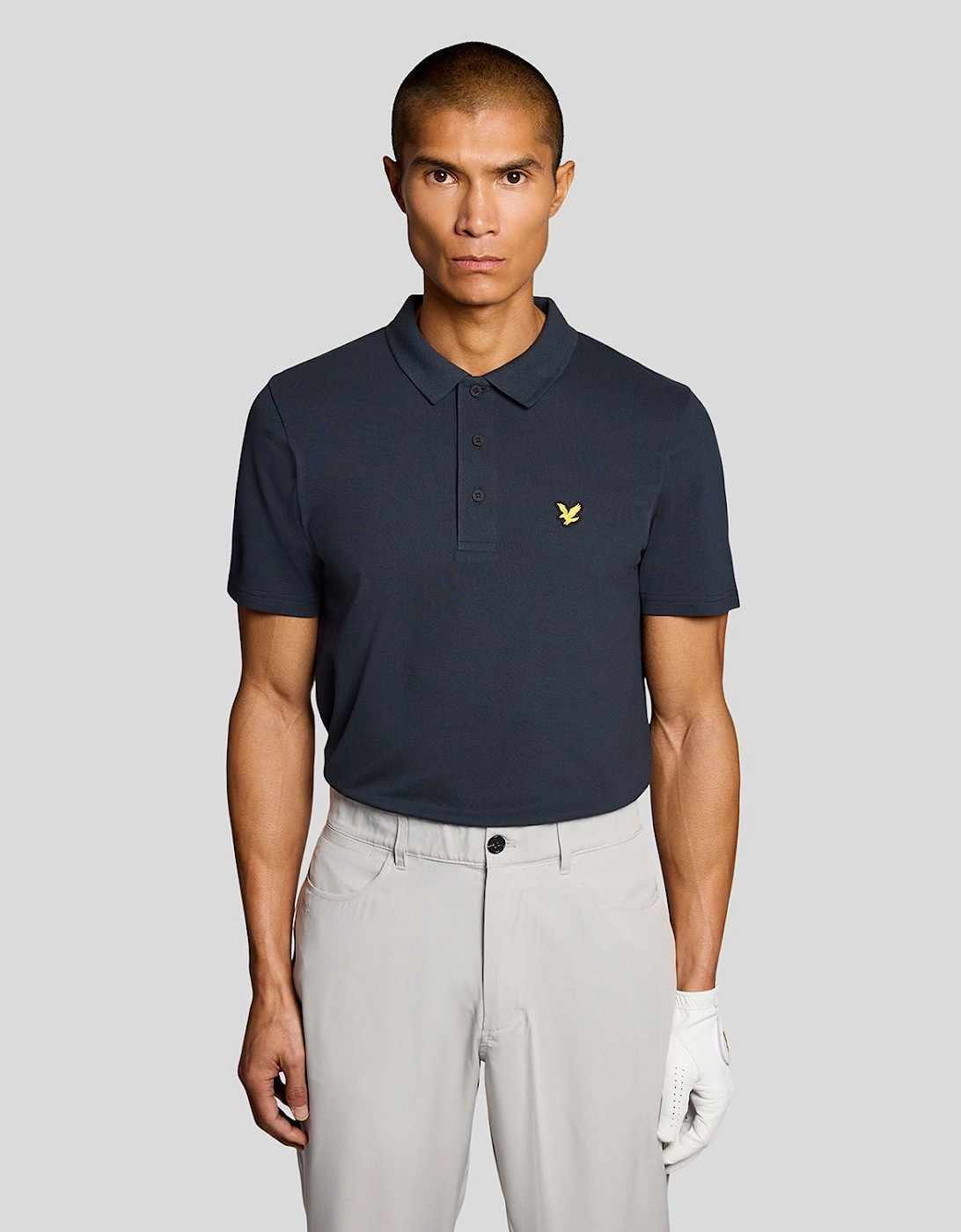Lyle And Scott Men's Black Technical Polo Shirt  Xs