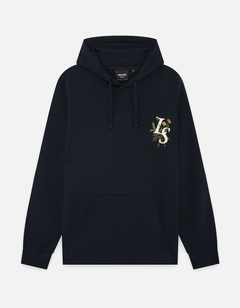 Botanical Graphic Cotton Hoodie