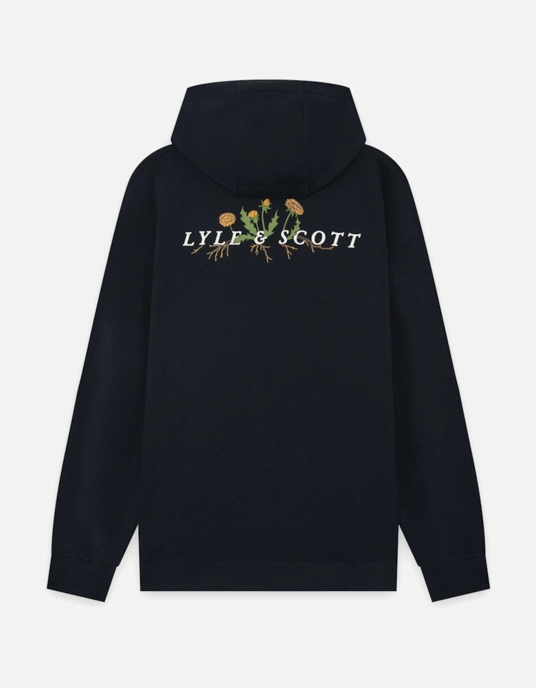 Botanical Graphic Cotton Hoodie