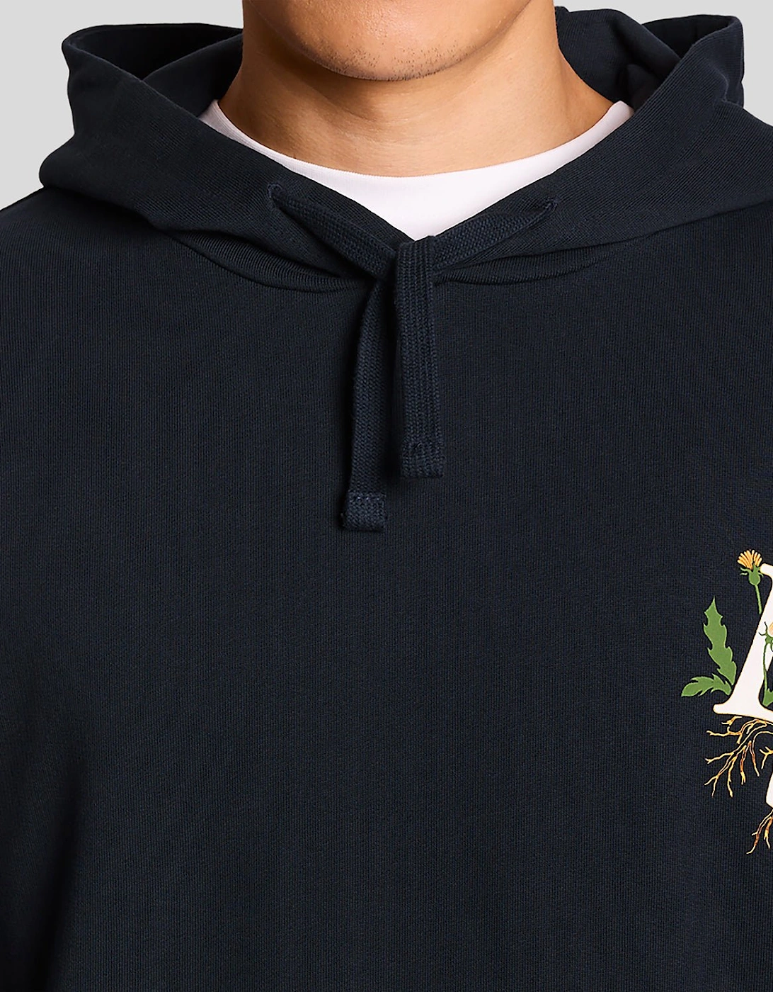 Botanical Graphic Cotton Hoodie