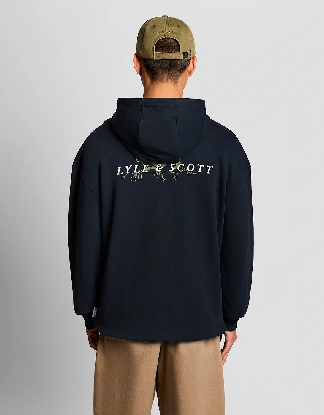 Botanical Graphic Cotton Hoodie