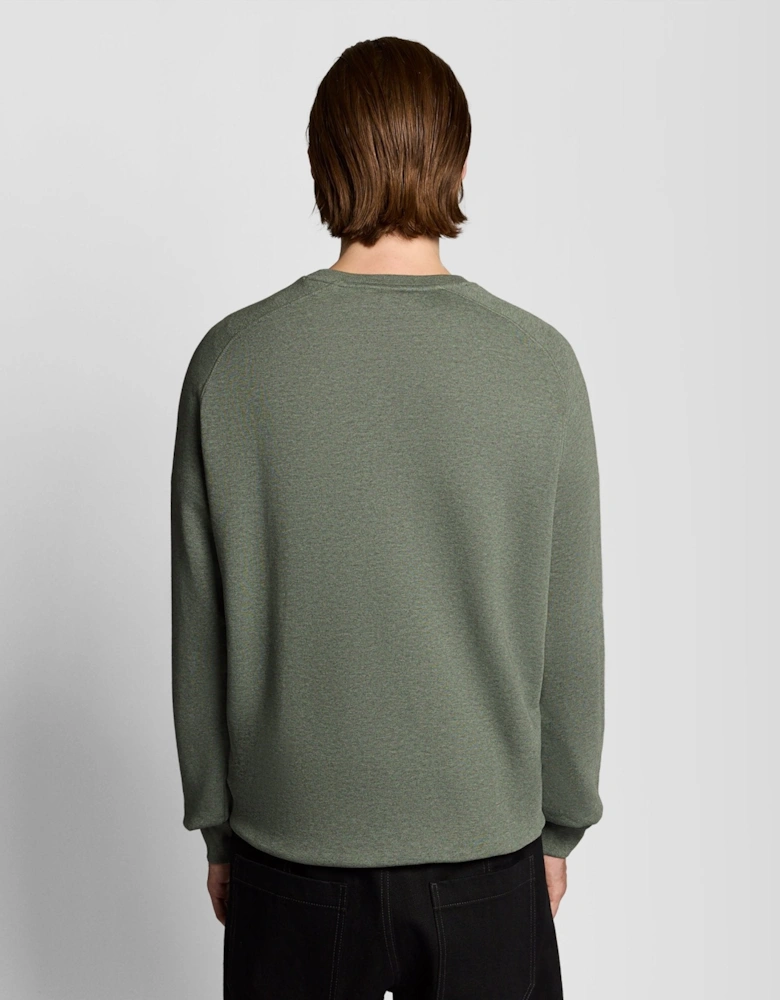 Cotton Marl Raglan Sweatshirt
