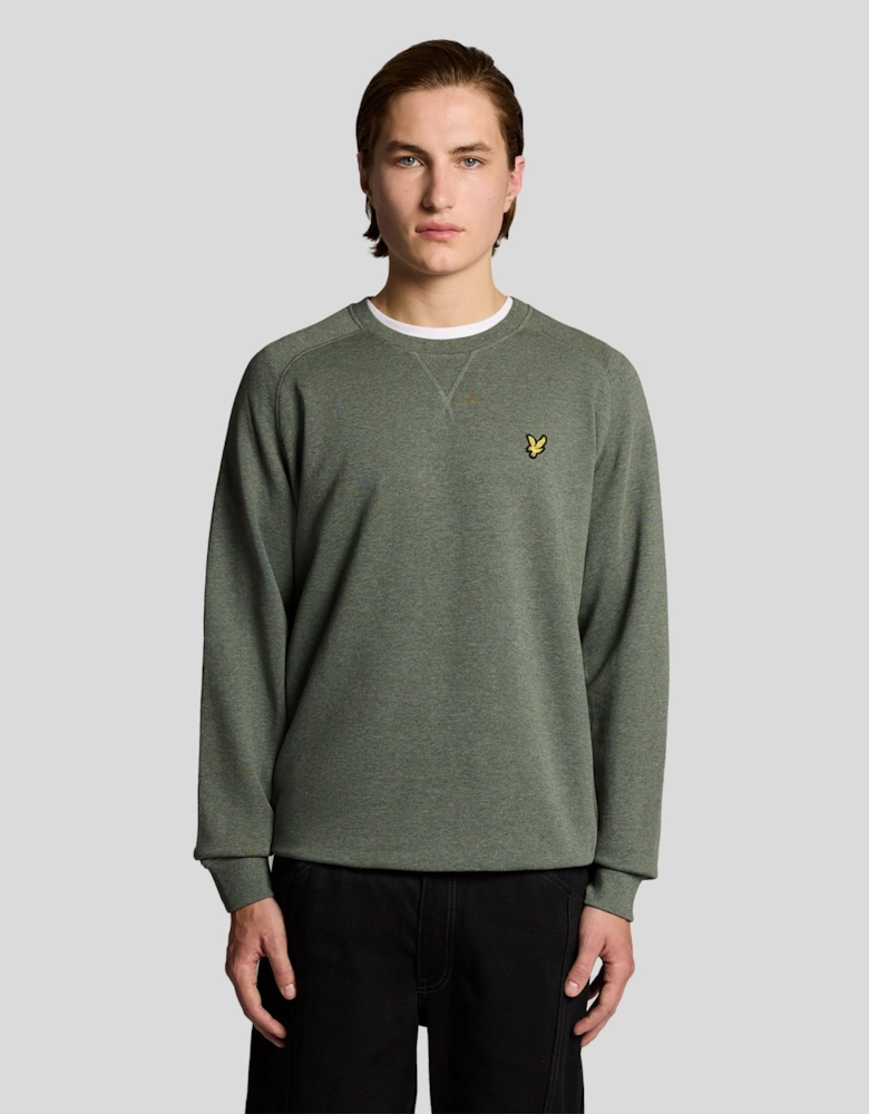 Cotton Marl Raglan Sweatshirt