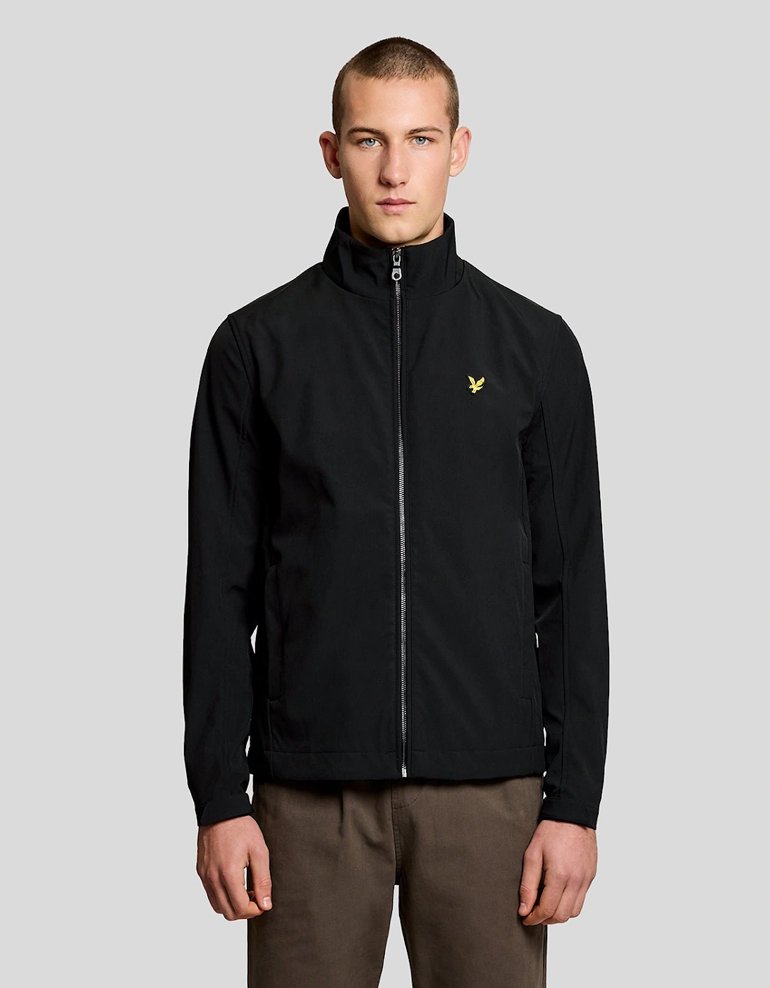 Lyle And Scott Men's Black Mesh-Back Softshell Jacket  38/Regular M