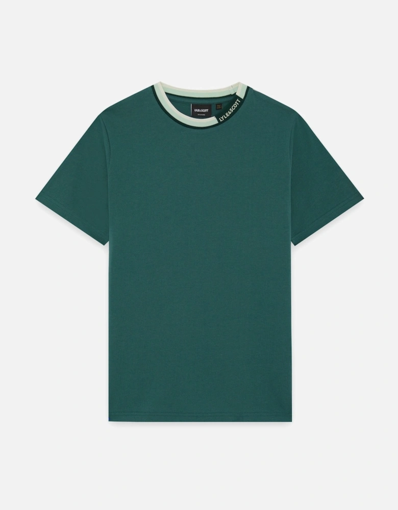 Tipped Collar Logo T-Shirt