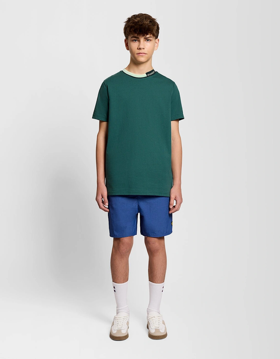 Tipped Collar Logo T-Shirt