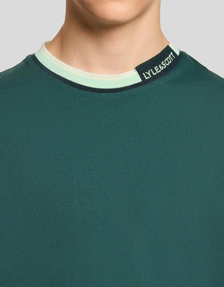 Tipped Collar Logo T-Shirt