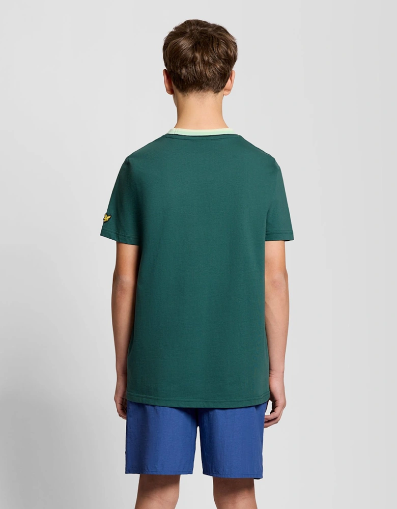 Tipped Collar Logo T-Shirt