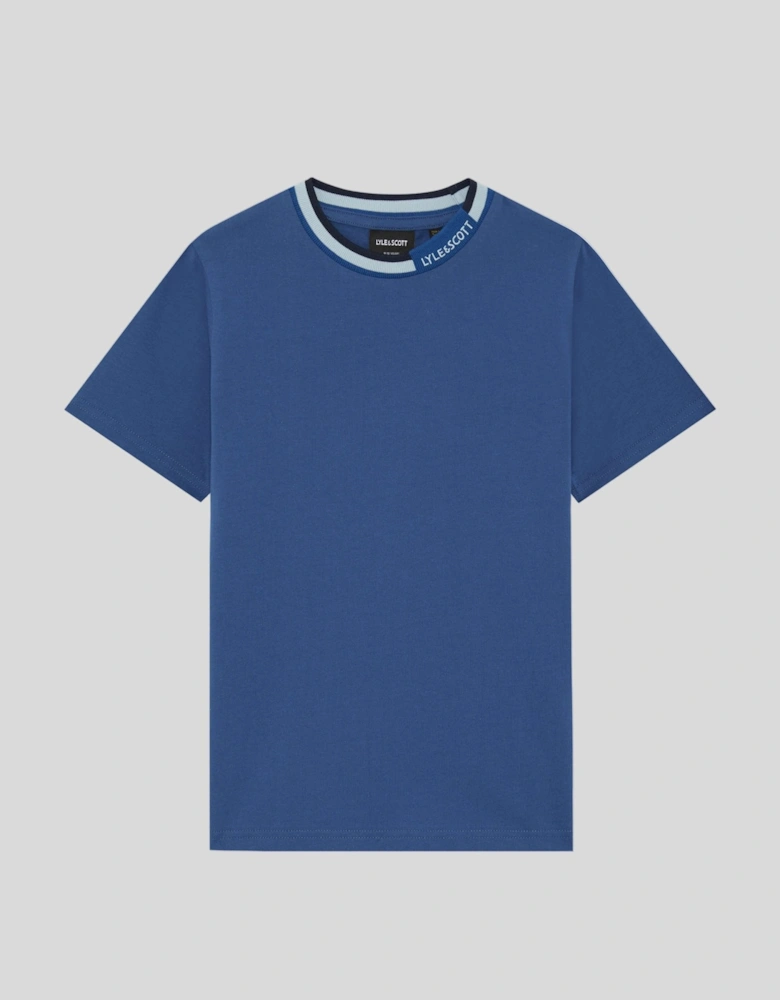 Tipped Collar Logo T-Shirt