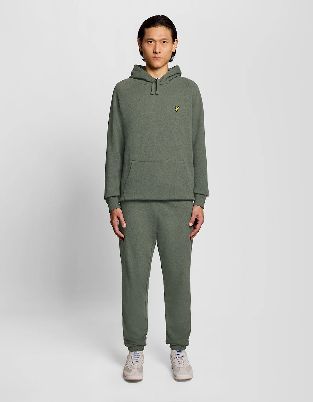 Cotton Marl Raglan Hoodie