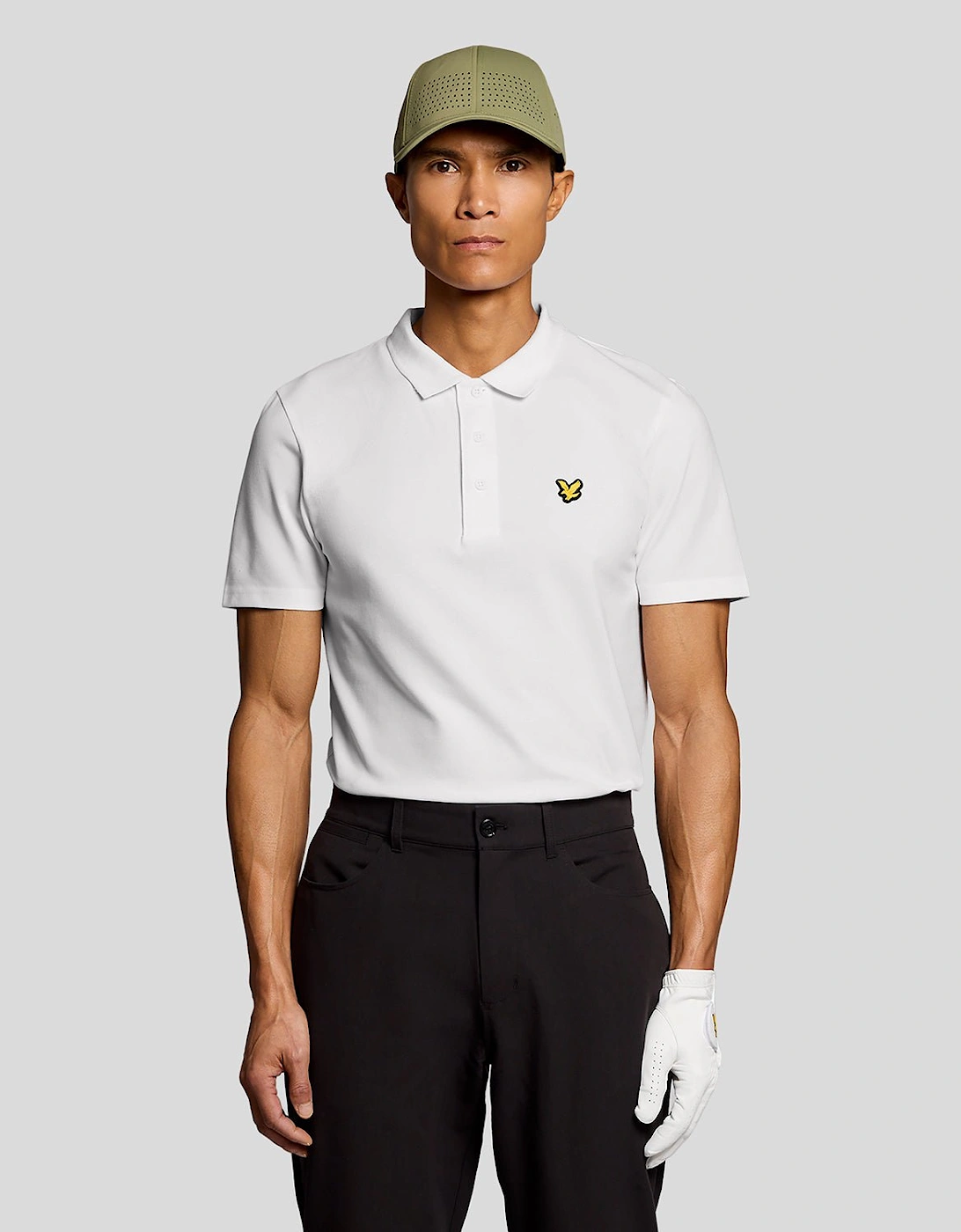 Lyle And Scott Men's White Technical Polo Shirt  Xl