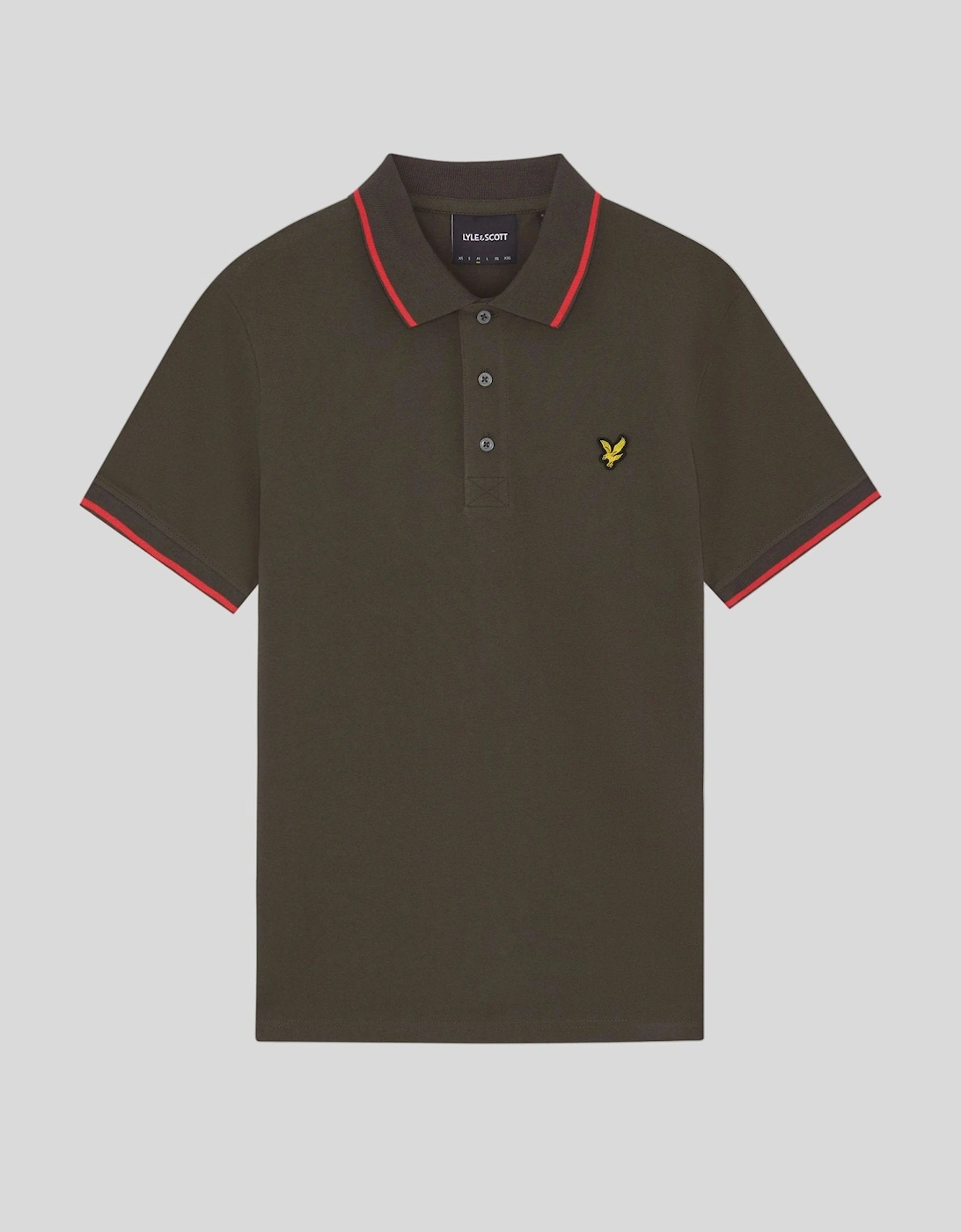 Lyle And Scott Men's Black Tipped Polo Shirt  34 Xs