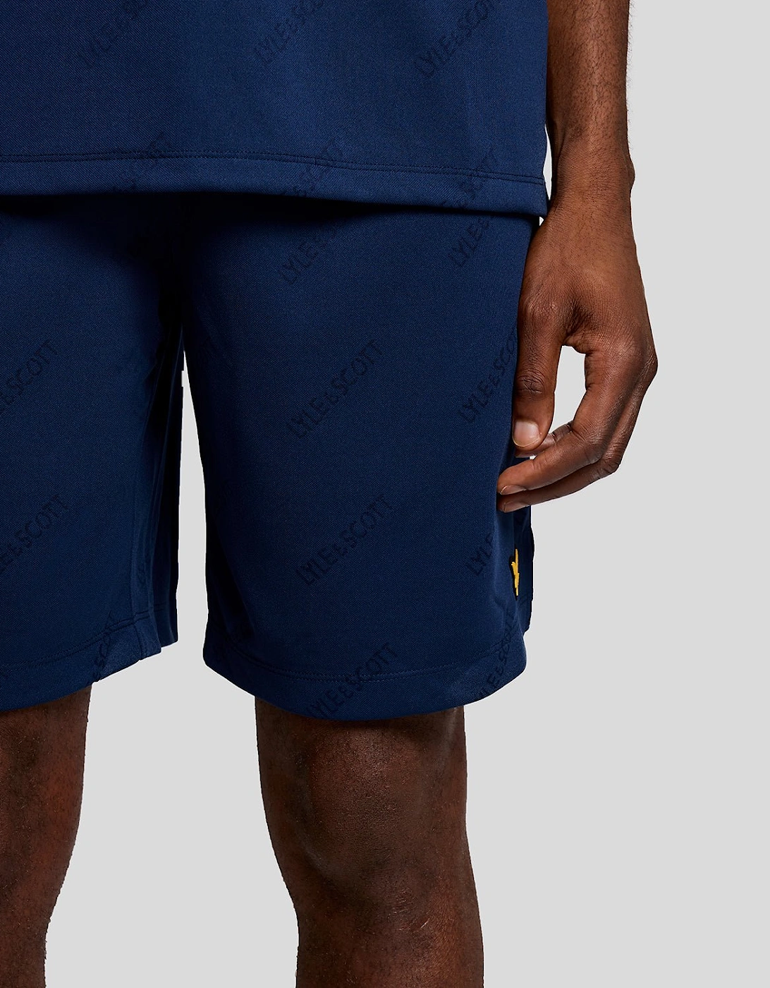 Sports Embossed Logo Football Shorts