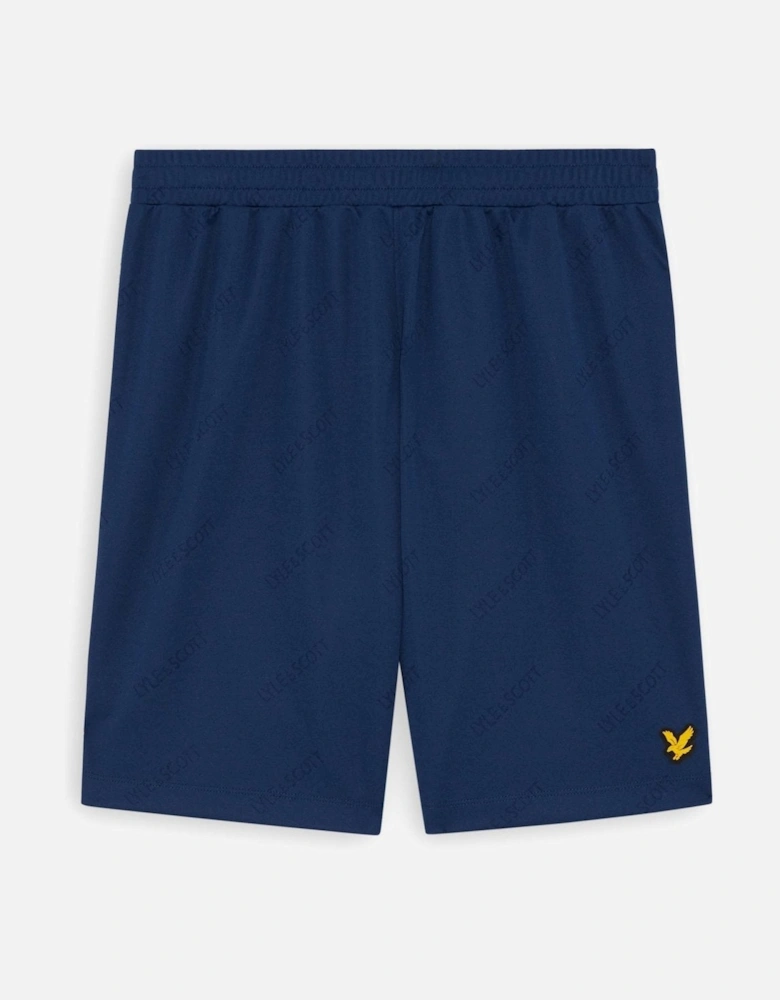 Sports Embossed Logo Football Shorts