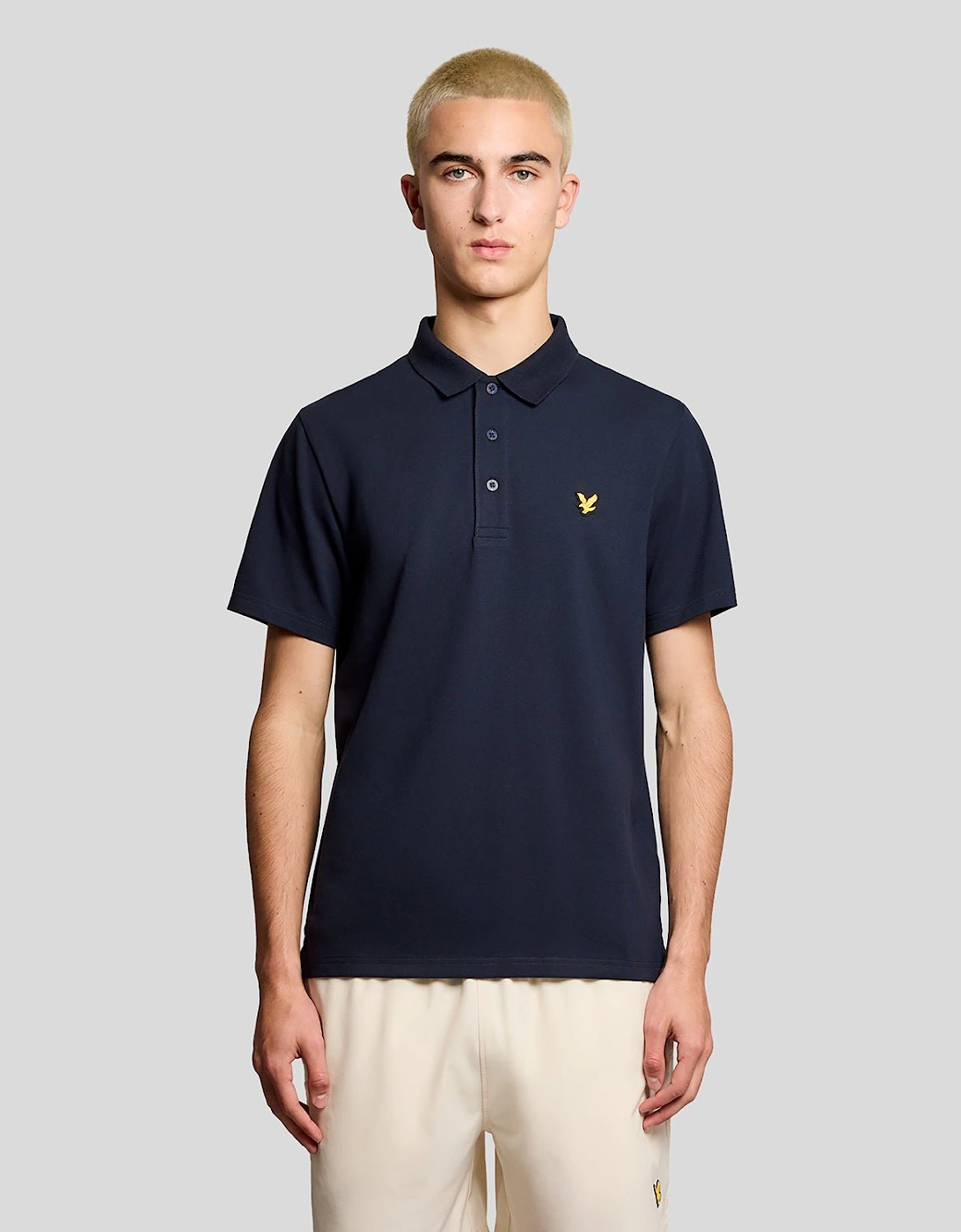 Lyle And Scott Men's Navy Sports Polo Shirt  40 L