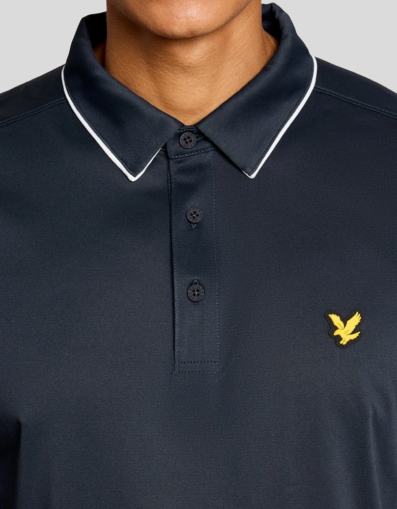 Contrast Collar Polo Shirt