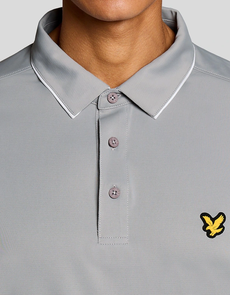 Contrast Collar Polo Shirt