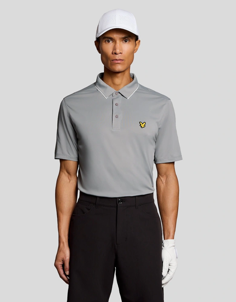 Contrast Collar Polo Shirt