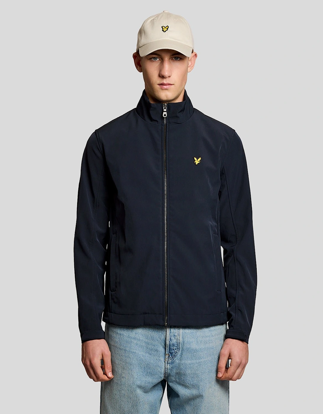 Lyle And Scott Men's Black Mesh-Back Softshell Jacket  38/Regular M