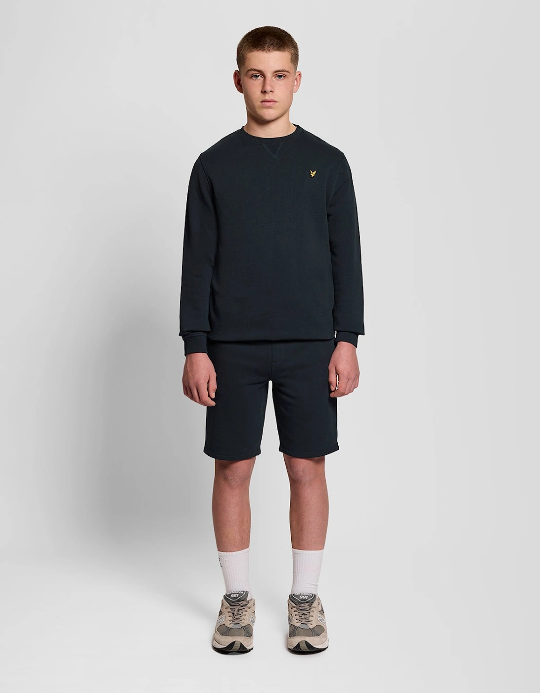 Lyle And Scott Boys Black 'S Cotton Sweat Shorts - Size: 10 Years/11 Years Kids