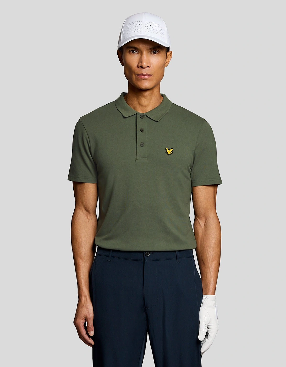 Lyle And Scott Men's Tan Technical Polo Shirt  Xs