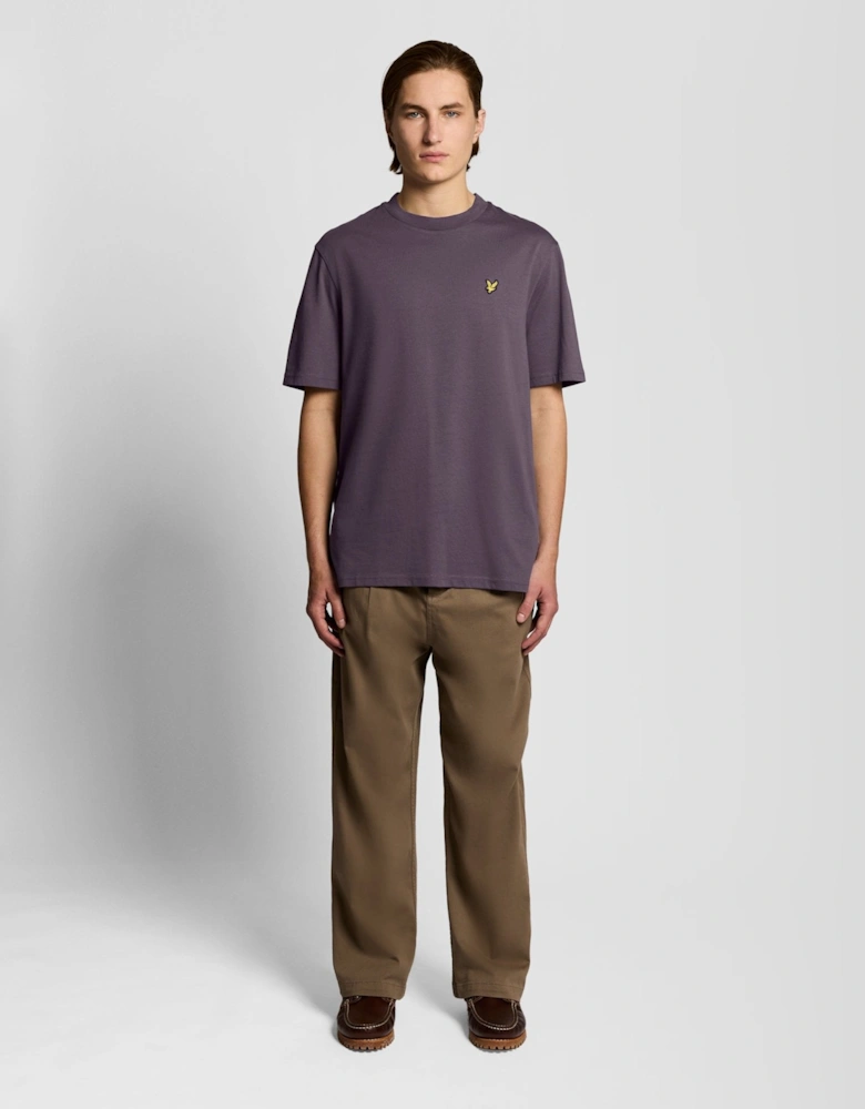 Oversized Cotton Crew Neck T-Shirt