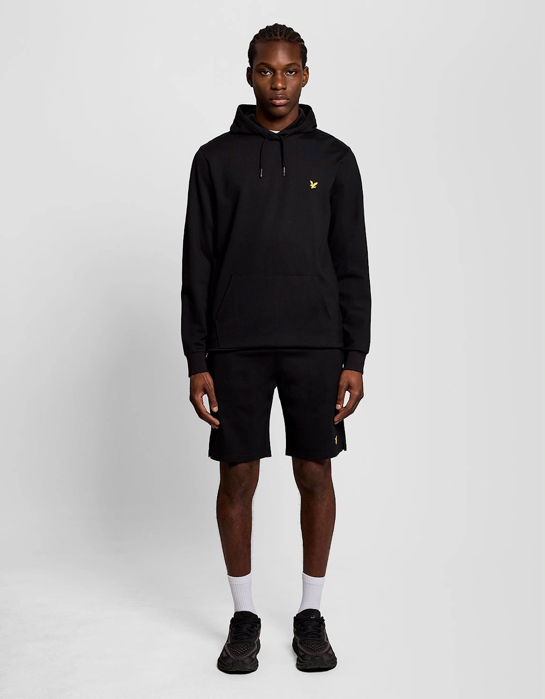 Lyle And Scott Men's Black Sports Lightweight Hoodie 34 Xs