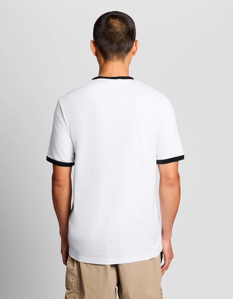 Ringer Cotton Crew Neck T-Shirt