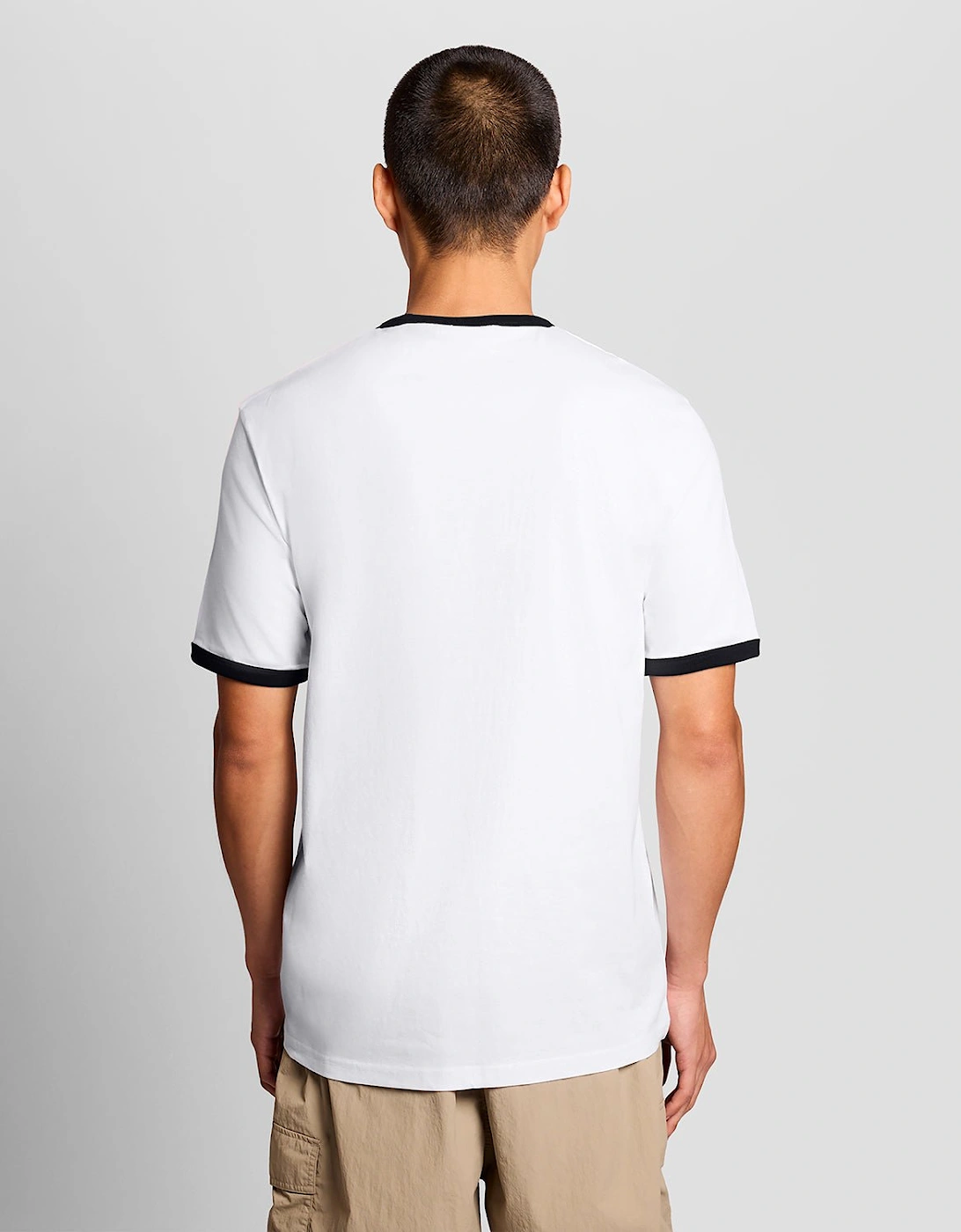 Ringer Cotton Crew Neck T-Shirt