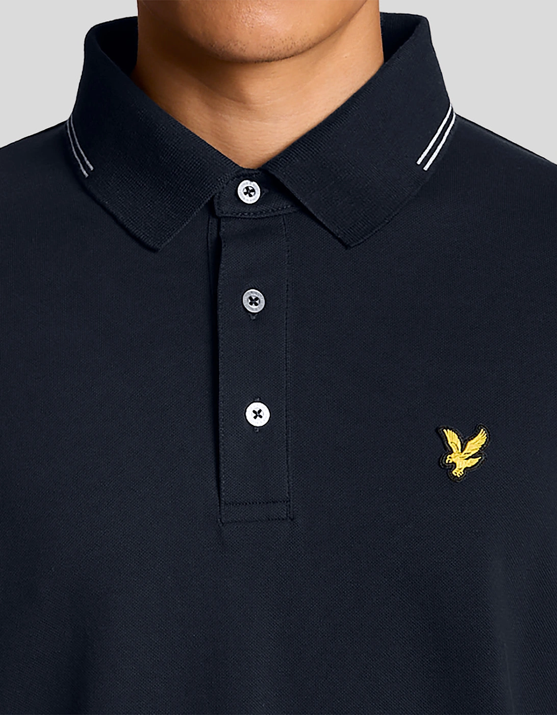 Fine Cotton Tipped Polo Shirt