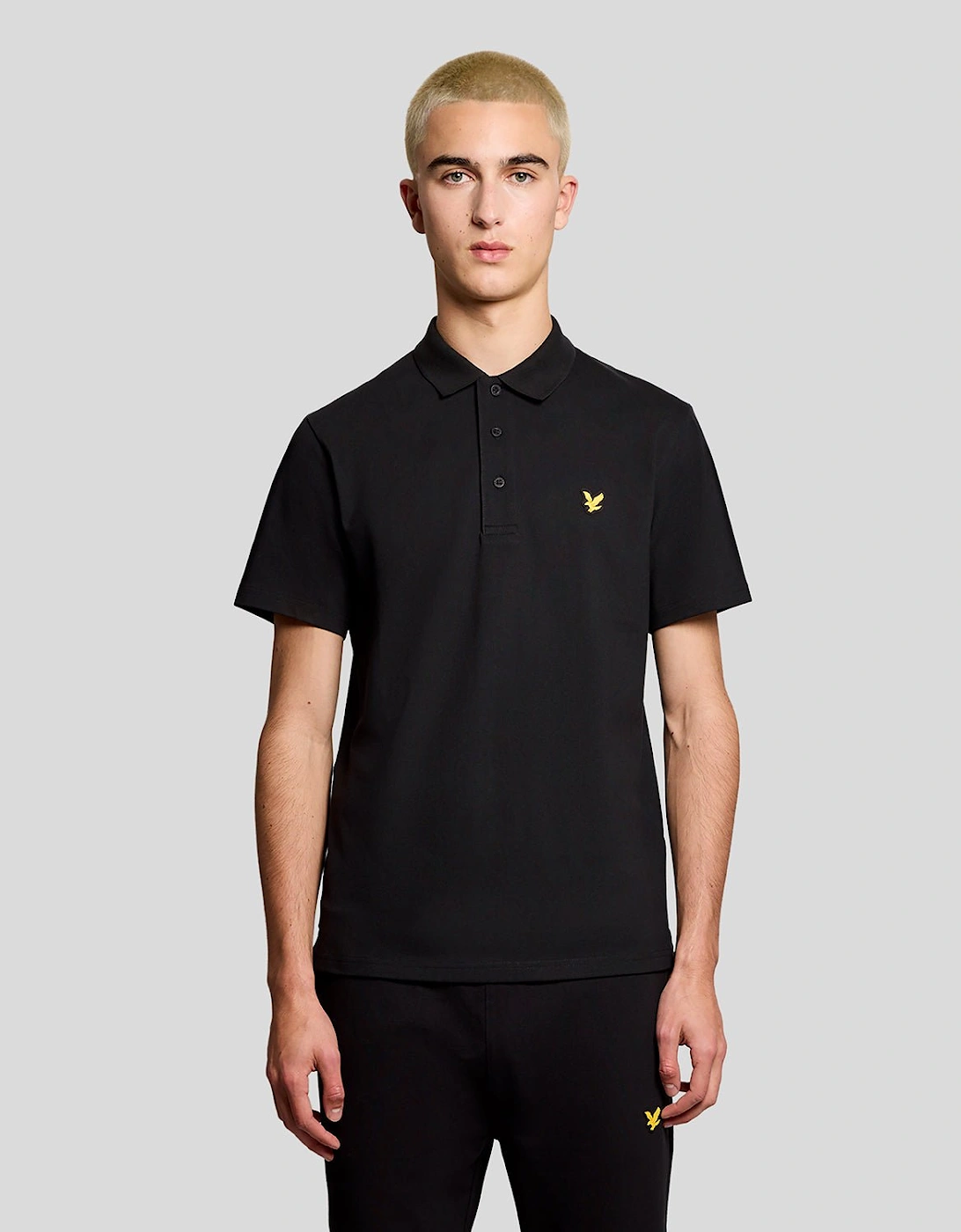 Lyle And Scott Men's Black Sports Polo Shirt  34 Xs