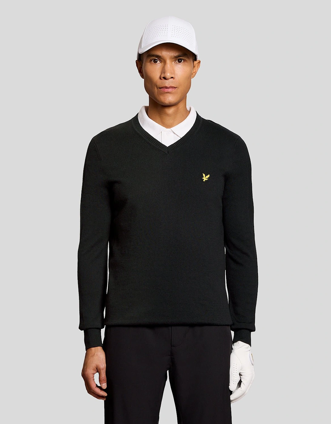 Lyle And Scott Men's Cotton Blend V-Neck Jumper  34 Xs