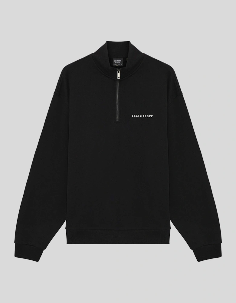Heavyweight Script 1/4 Zip Sweatshirt