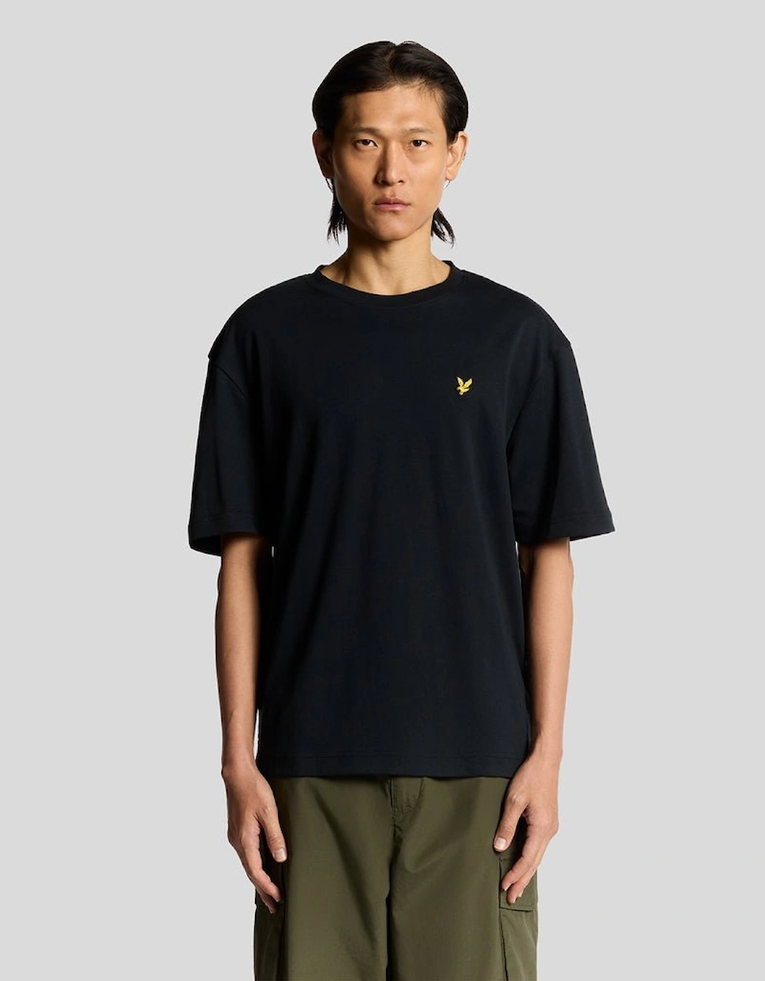 Lyle And Scott Men's Black Ultra Soft Cotton Blend T-Shirt - Size 38