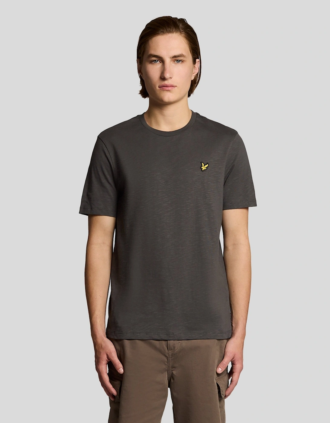 Lyle And Scott Men's Black Fine Cotton Slub T-Shirt  36 S
