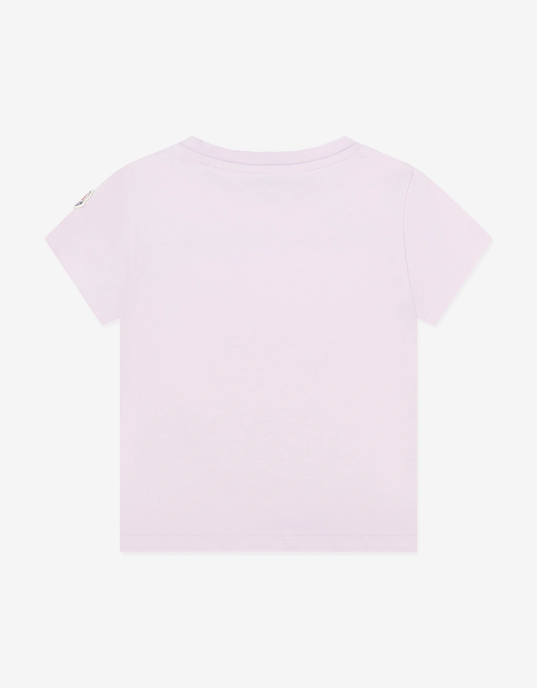 Enfant Girls Cotton Logo T-Shirt in Purple