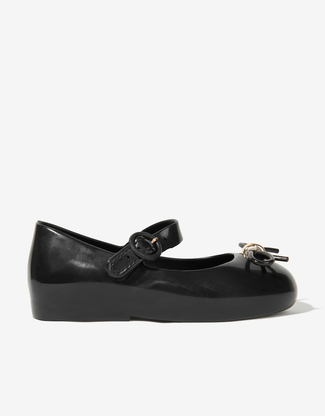 Mini Melissa Girls Multi  Sweet Love Ballerinas  Black - Size Eu 22 - 23 UK 6 Kids