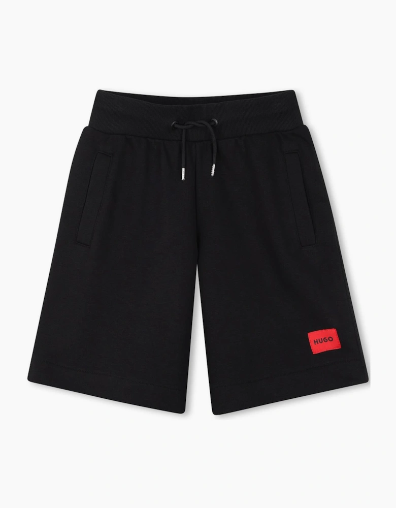 HUGO BOYS BLACK BERMUDAS G01183