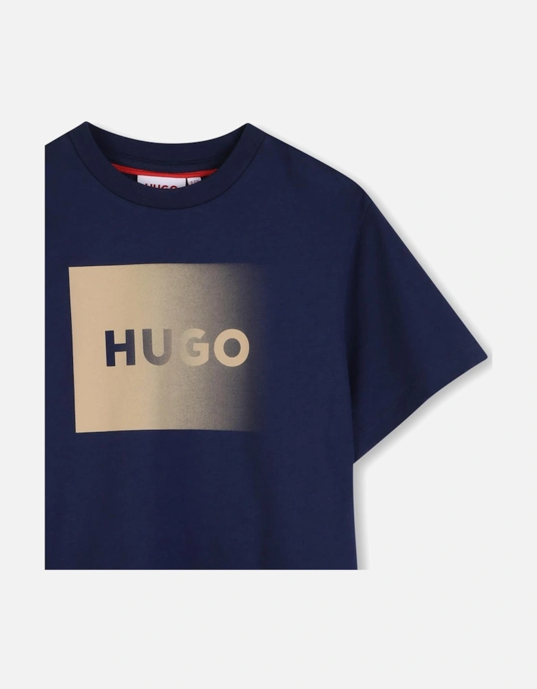 HUGO BOYS NAVY T SHIRT G01019