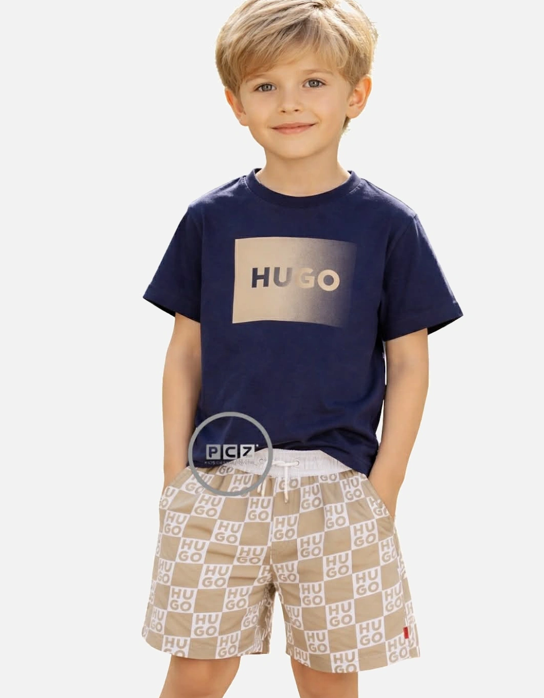 HUGO BOYS NAVY T SHIRT G01019, 5 of 4
