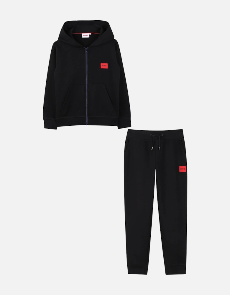 HUGO BOYS BLACK TRACKSUIT G01181/G01182