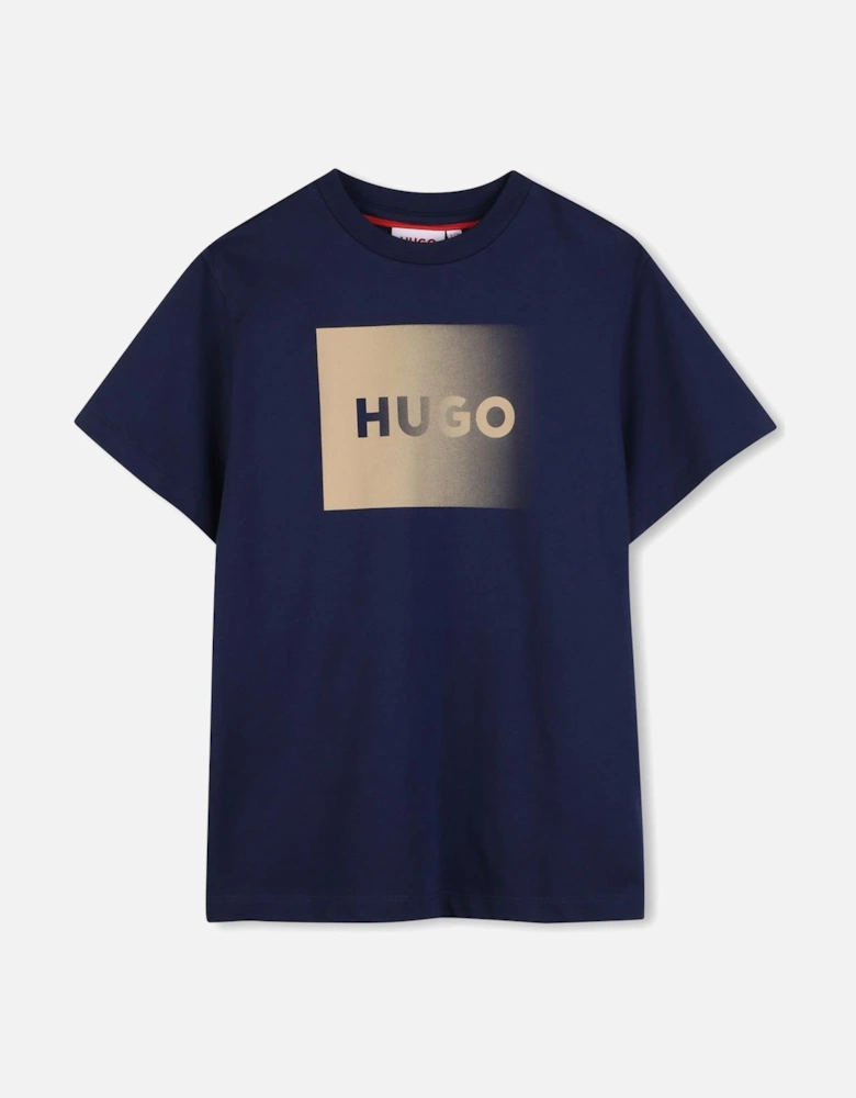 HUGO BOYS NAVY T SHIRT G01019