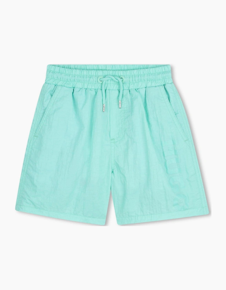 HUGO GREEN SWIM SHORTS G01185