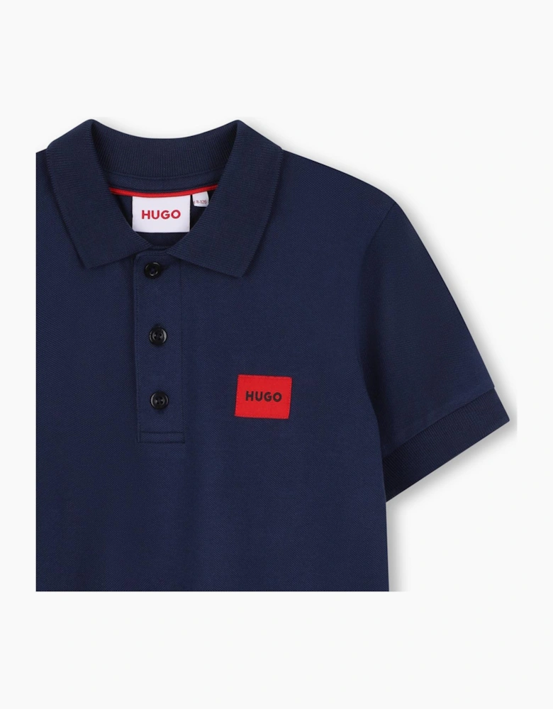 HUGO BOYS NAVY POLO SHIRT G01186