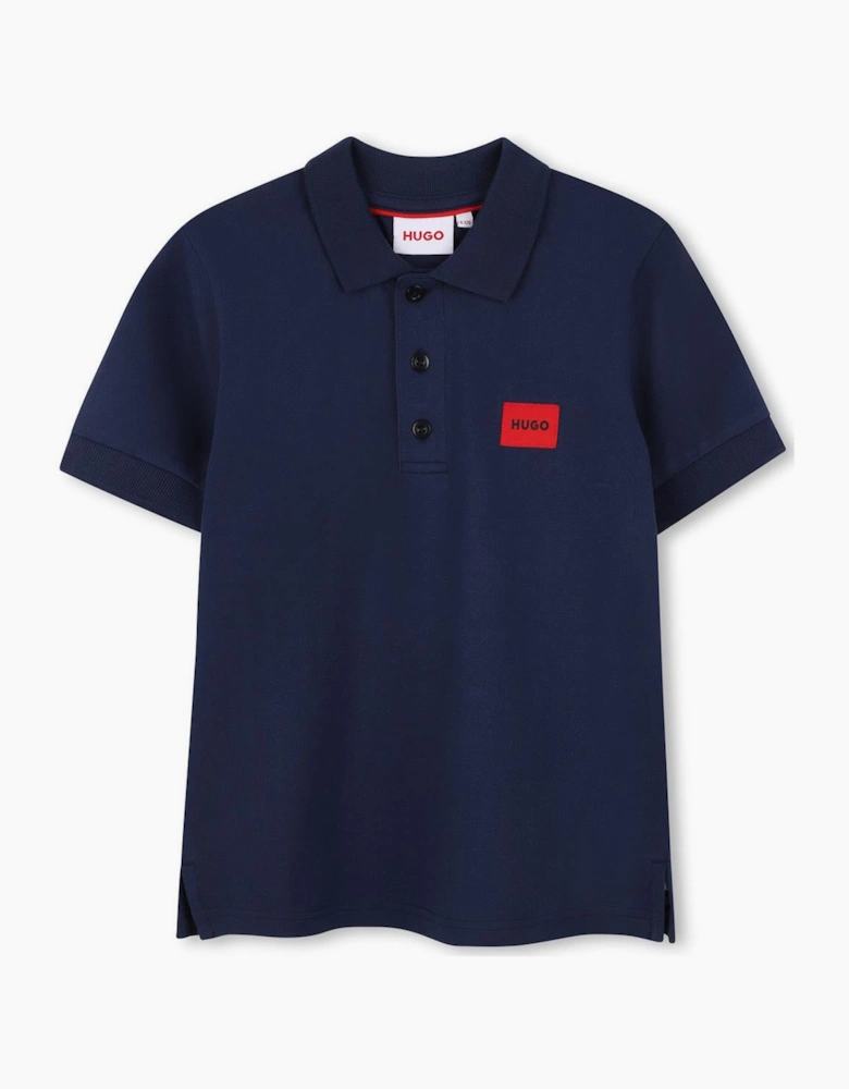 HUGO BOYS NAVY POLO SHIRT G01186