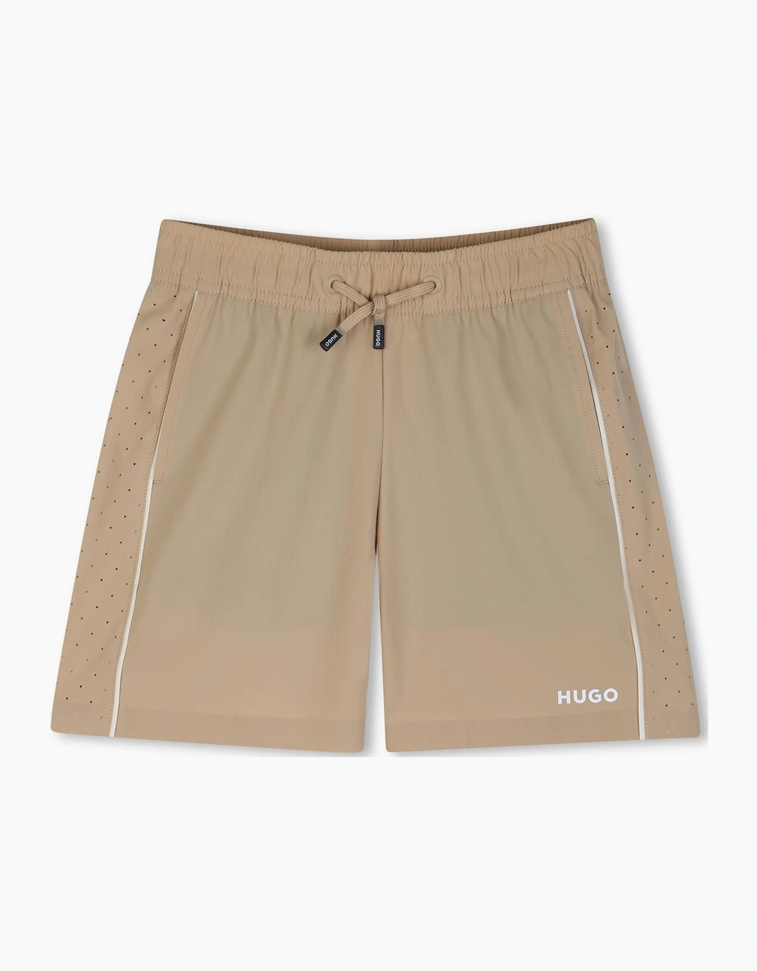 Hugo Boss Boys Tan 'S Hugo Beige Shorts G00992 - Size: 8 Years Kids