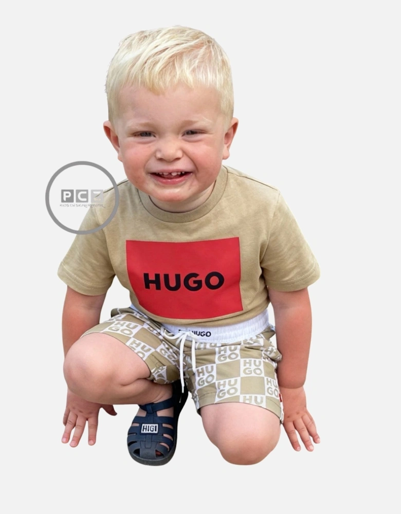 HUGO BEIGE T SHIRT G00572
